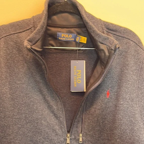 NWT Polo Half-Zip Pullover Navy Fleece Jacket